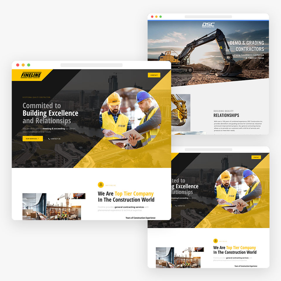 Digital Marketing For Construction Companies - Web Design Service